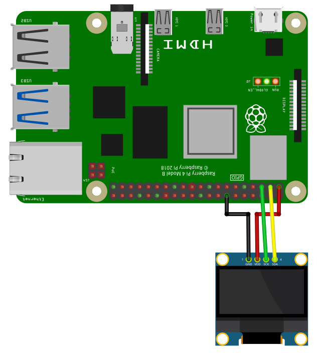 OLED wiring